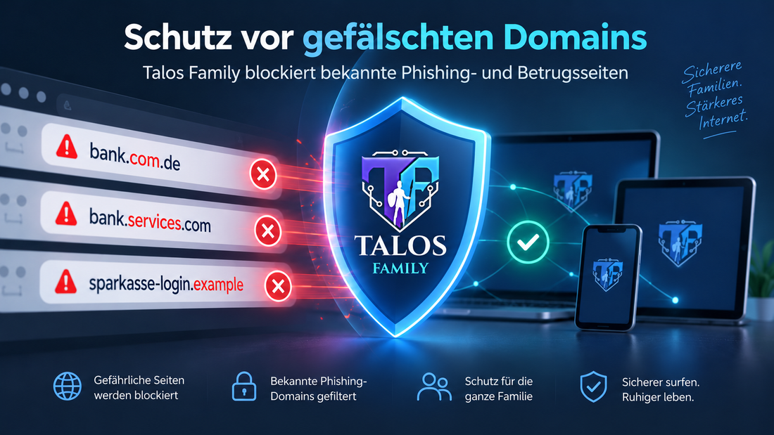 Talos Family schützt vor gefälschten Domains und Phishing-Webseiten