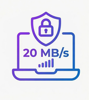 1 month subscription VPN 20MB/s